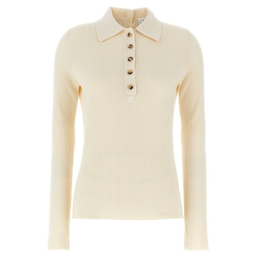 Courrèges White Cotton Women's Cardigan